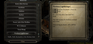 Illustration for article titled Pillars Of Eternity Makers Change Fan-Made Text After Player Complaints